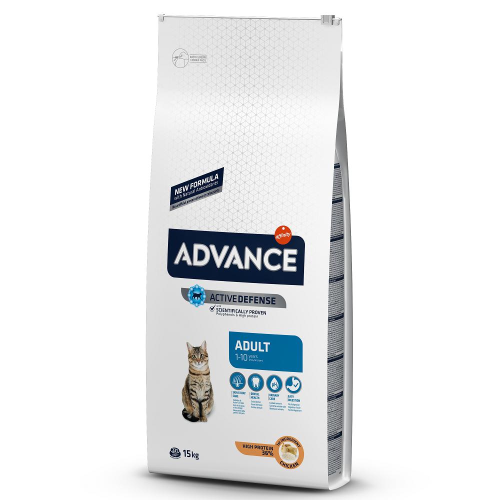 Advance Cat Adult Chiсken and Rice КУРКА корм для котів 15 кг (573511)